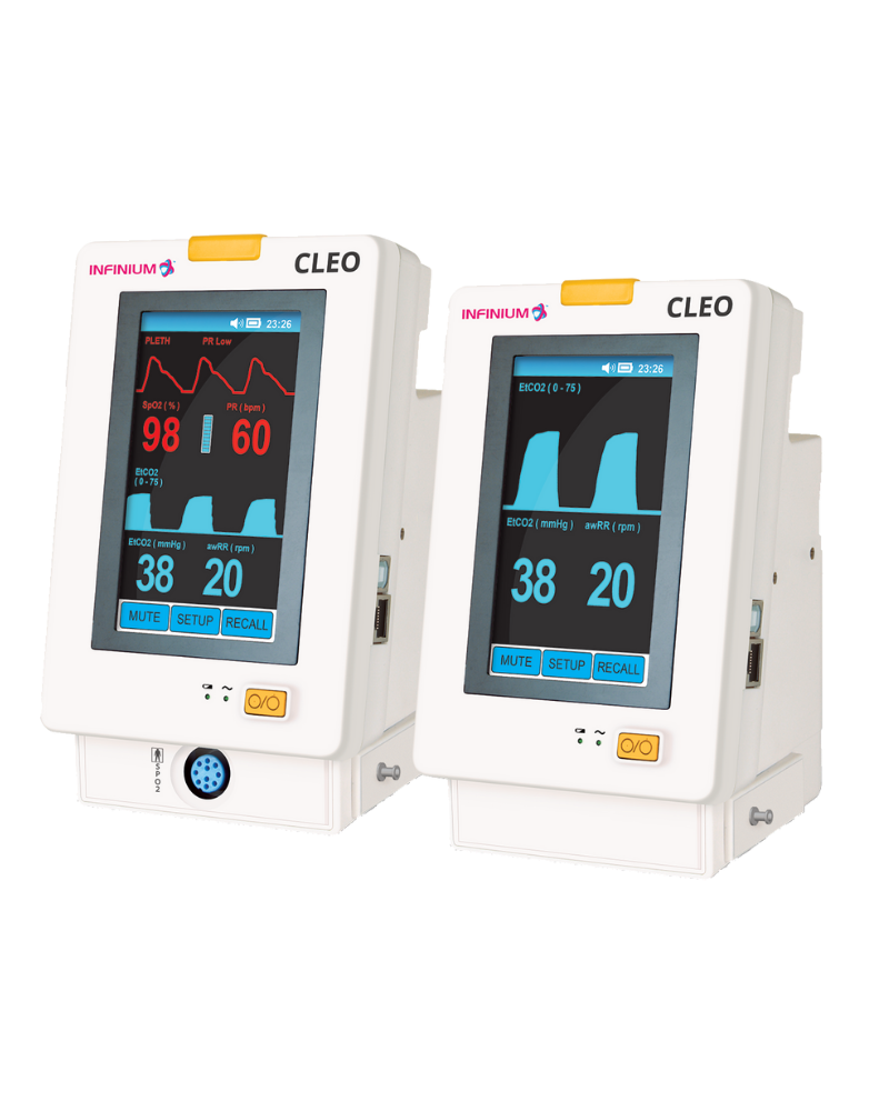 Cleo Compact EtCO2 Monitor with Vitals