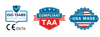 ISO 13485 and CE 0476 patient monitor