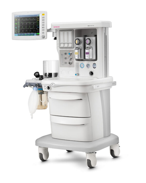 Infinium ADS2 - 2023 Version Low Flow Anesthesia System with Built-in Touch Screen Ventilator - Right Side View
