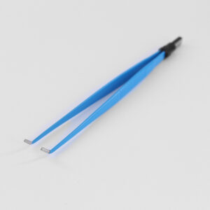 20cm Curved BiPolar Electrosurgical Forceps with 2mm Tip