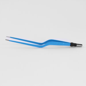 20cm Angled Bipolar Electrosurgical forceps with 2mm Tip