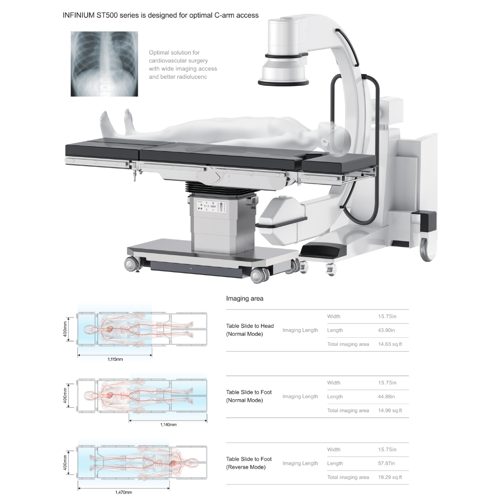 ST500 - 1000lb Surgical Table Platform