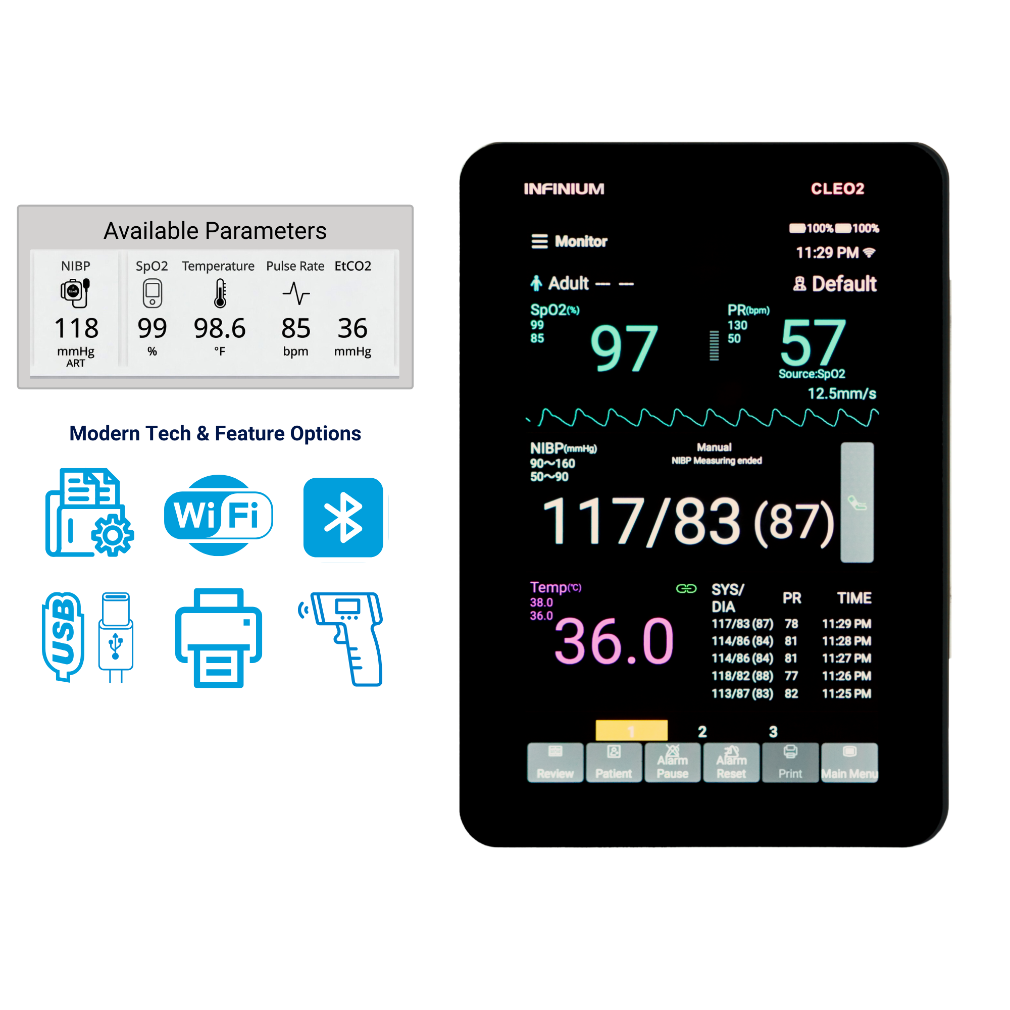 COMING SOON! - Infinium CLEO2 Patient Monitor